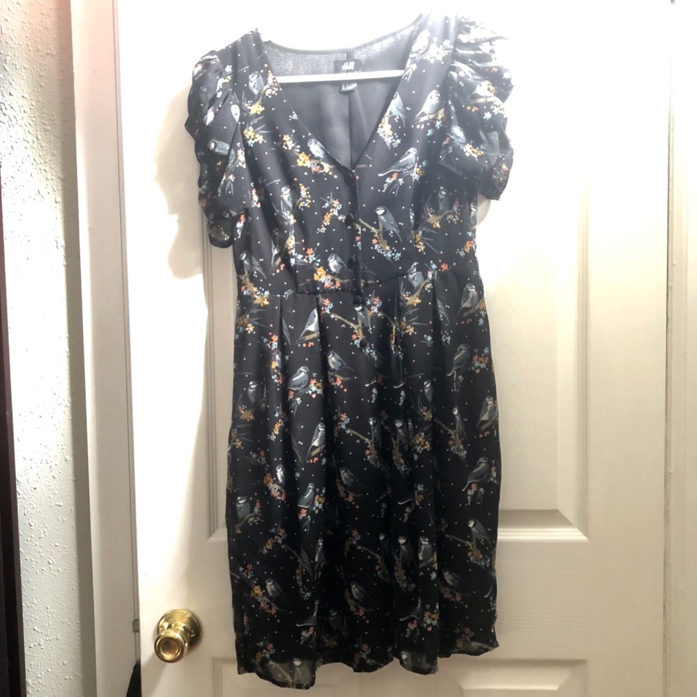 Adorable H&M Bird Print Dress